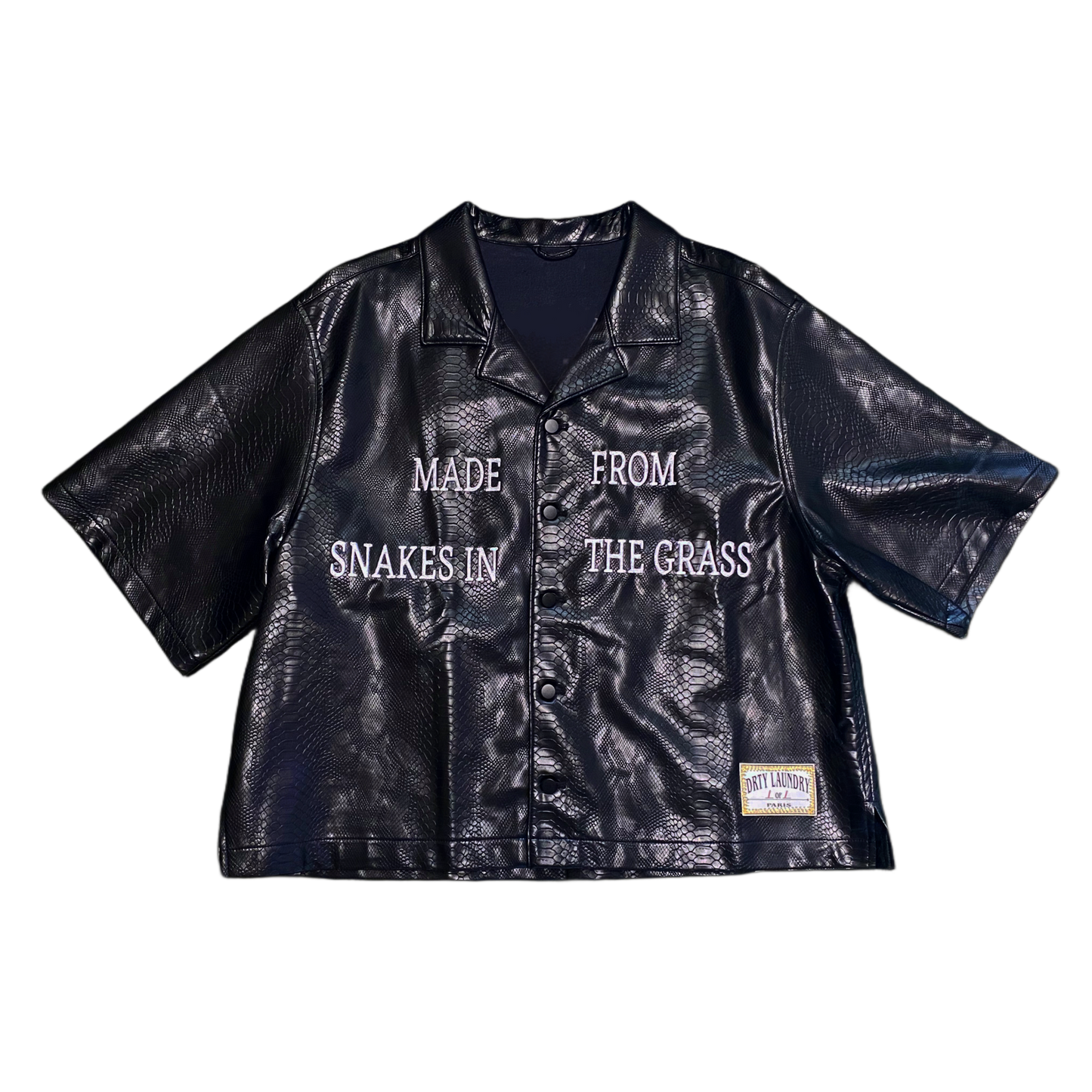 Snake Leather Button Down