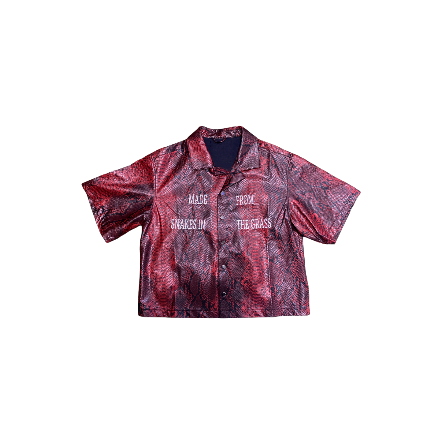 Snake Leather Button Down